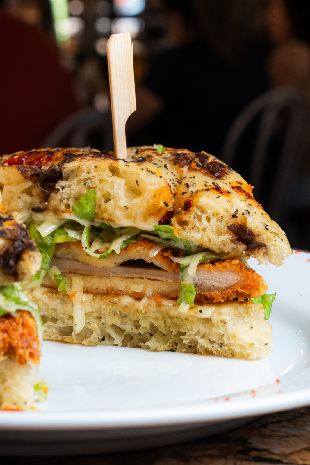 Chicken Caesar Focaccia